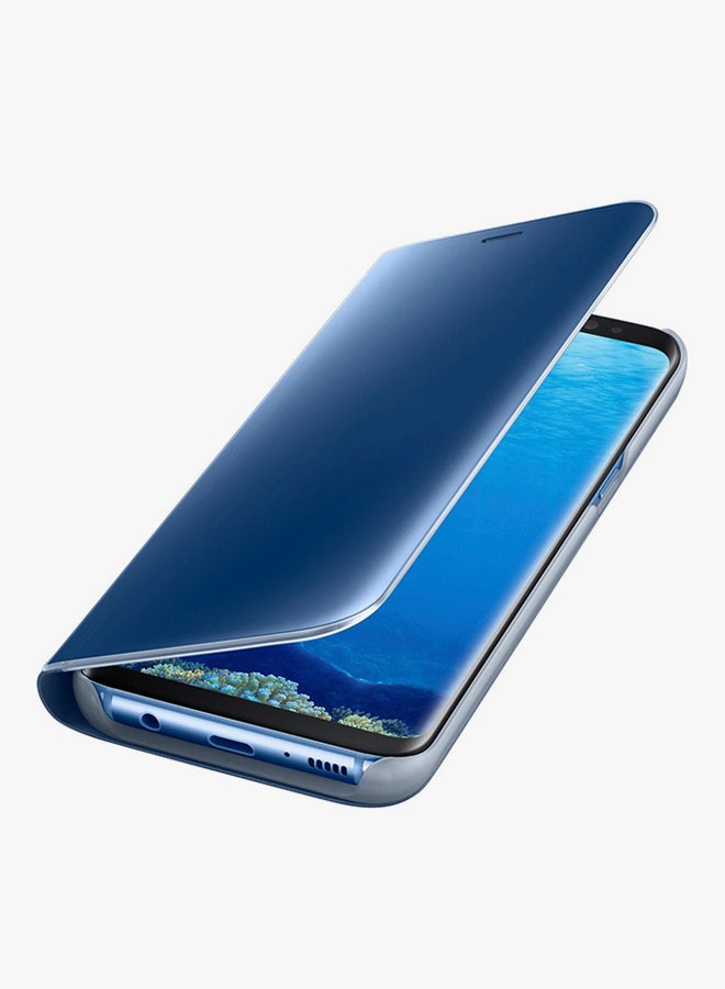 Generic - Clear View Flip Case Cover For Samsung Galaxy S8 Plus Blue - Image 1