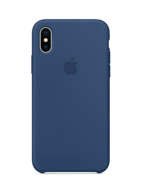 Silicone Case Cover For Apple iPhone X Blue Cobalt