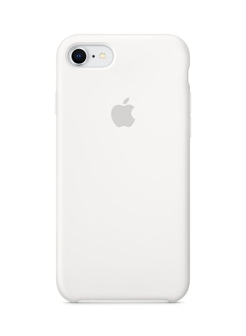 Soft Touch Silicone Case Cover For Apple iPhone 8/7 White