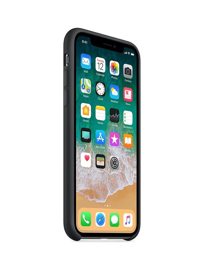 Generic - Soft Silicone Case Cover For Apple iPhone X Black - Image 1