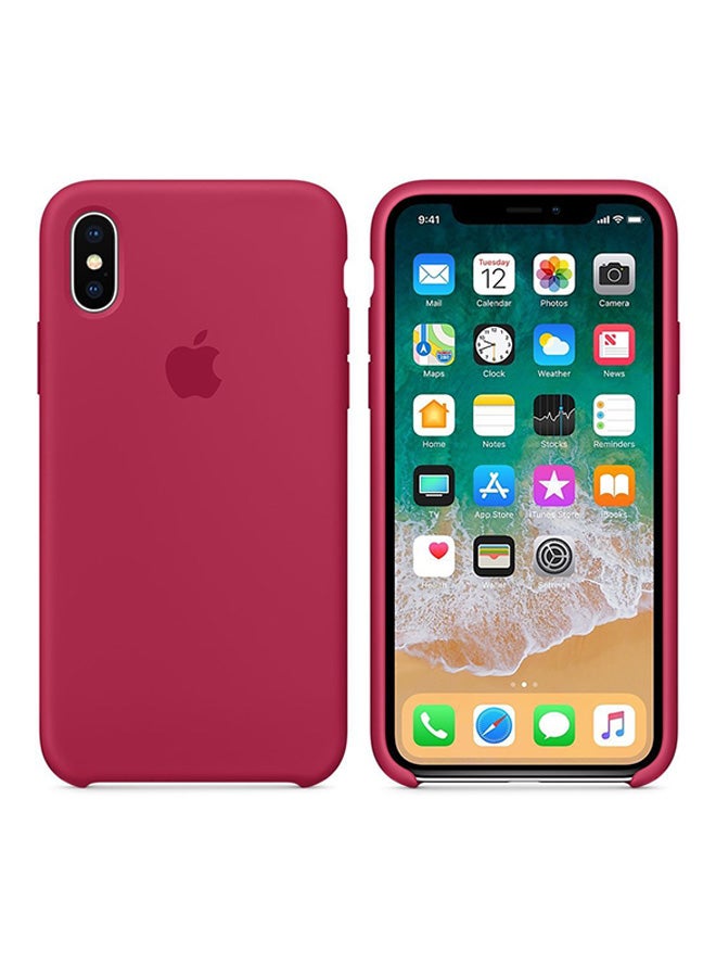 Generic - Soft Silicone Case Cover For Apple iPhone X Red - Image 1