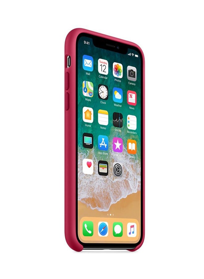 Generic - Soft Silicone Case Cover For Apple iPhone X Red - Image 1