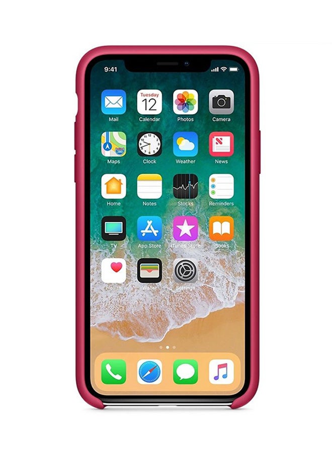 Generic - Soft Silicone Case Cover For Apple iPhone X Red - Image 1