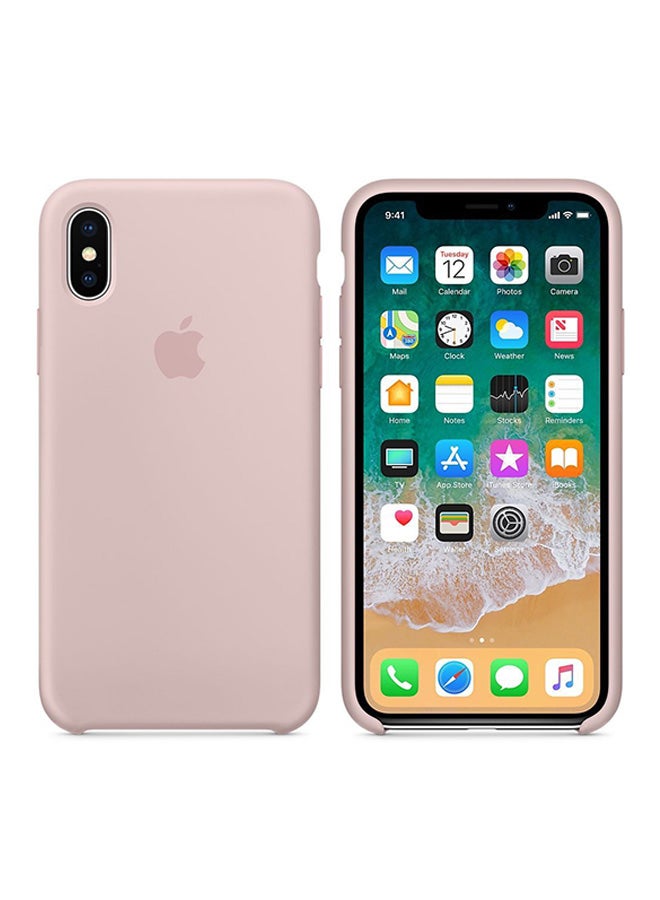 Generic - Silicone Case Cover For Apple iPhone X Pink Sand - Image 1