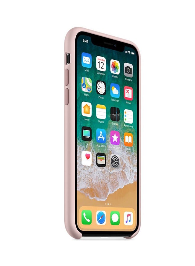 Generic - Silicone Case Cover For Apple iPhone X Pink Sand - Image 1