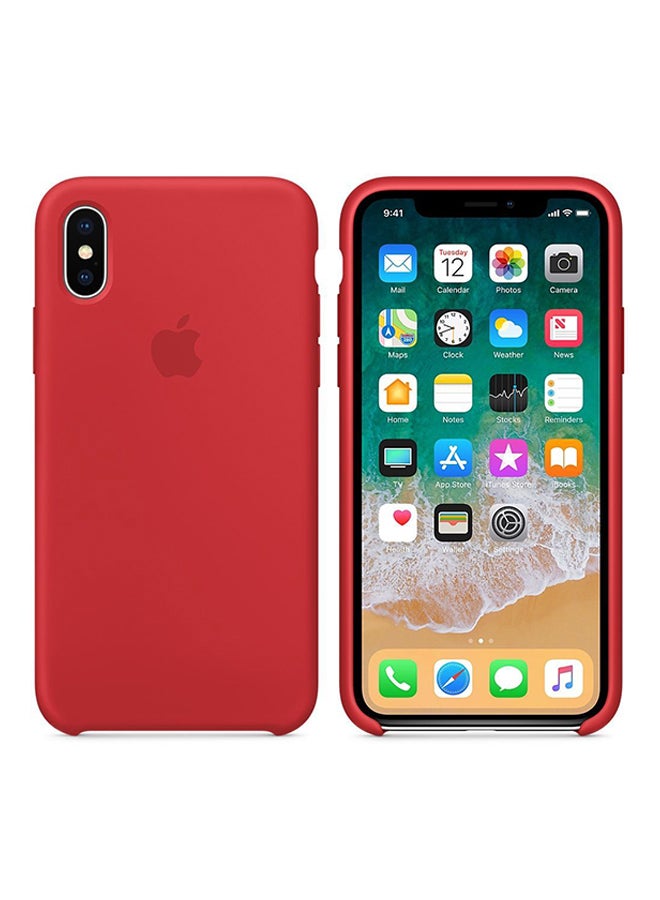 Generic - Silicone Case Cover For Apple iPhone X Red - Image 1
