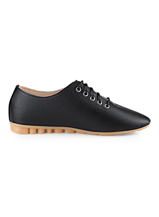 Vintage Casual Nursers Flat Shoe Black  - Image 1