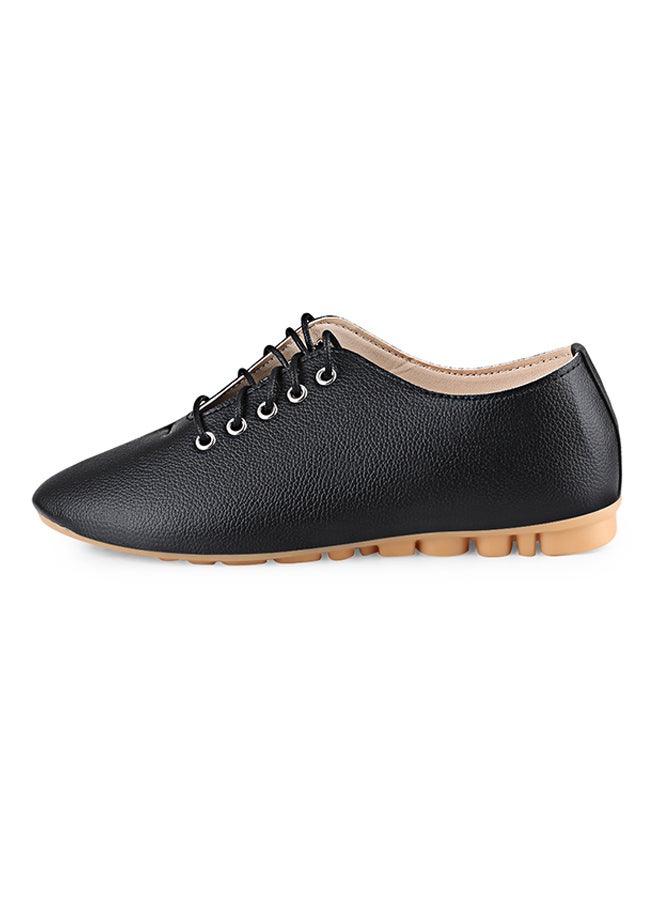Vintage Casual Nursers Flat Shoe Black  - Image 3