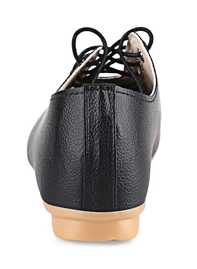 Vintage Casual Nursers Flat Shoe Black  - Image 4