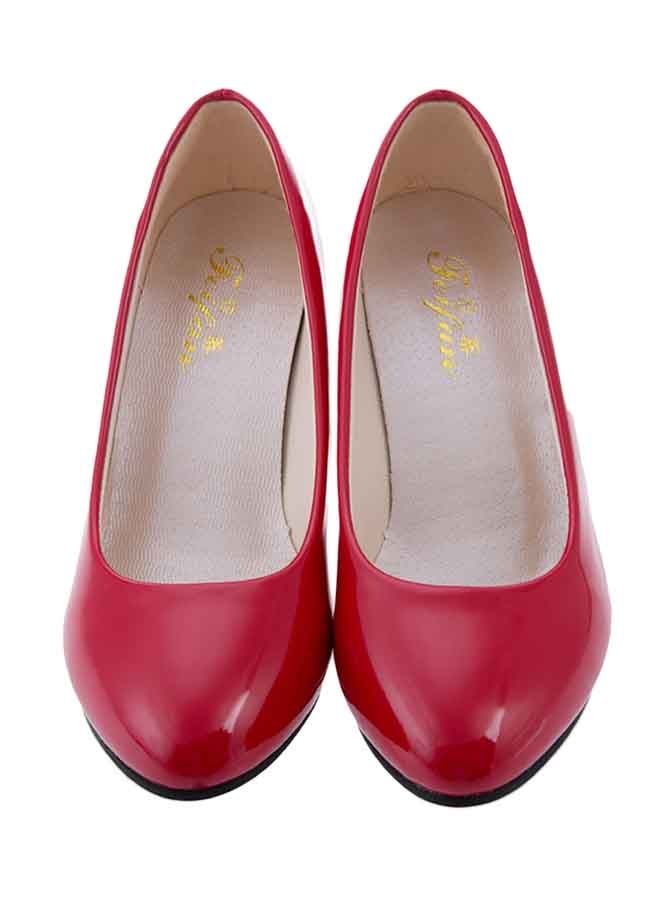 High Heel Pump Shoe Red - Image 3