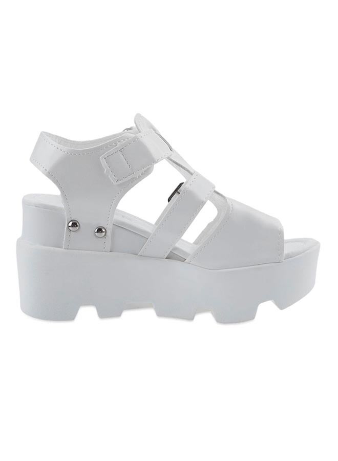 Ankle Strap Sandal White - Image 1