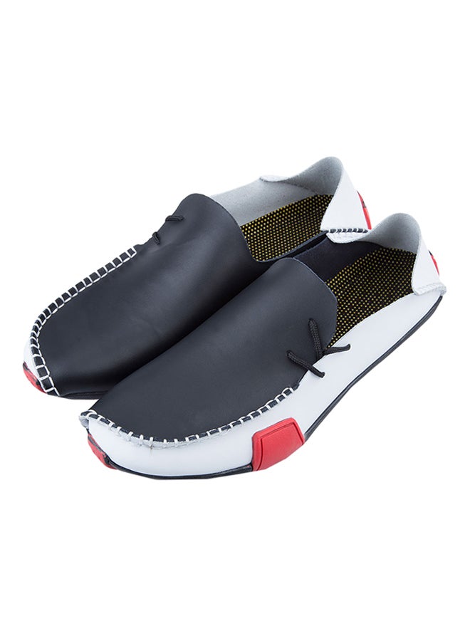 Patchwork Comfort Shoe White/Black - Image 2