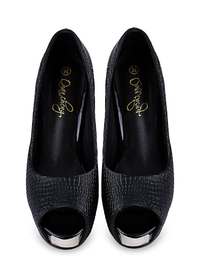 High Heel Pump Shoe Black - Image 3