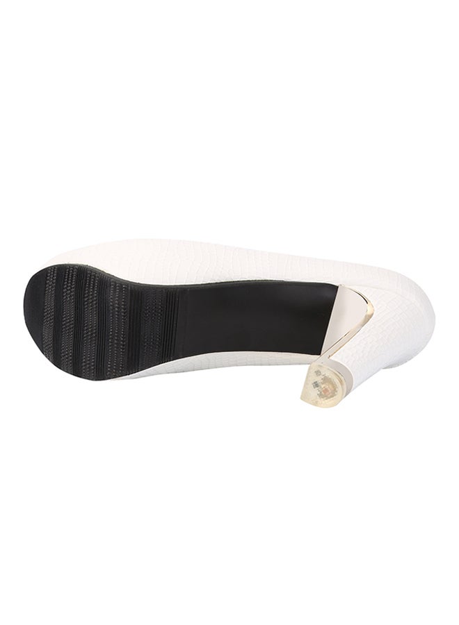 High Heel Pump Shoe White - Image 4