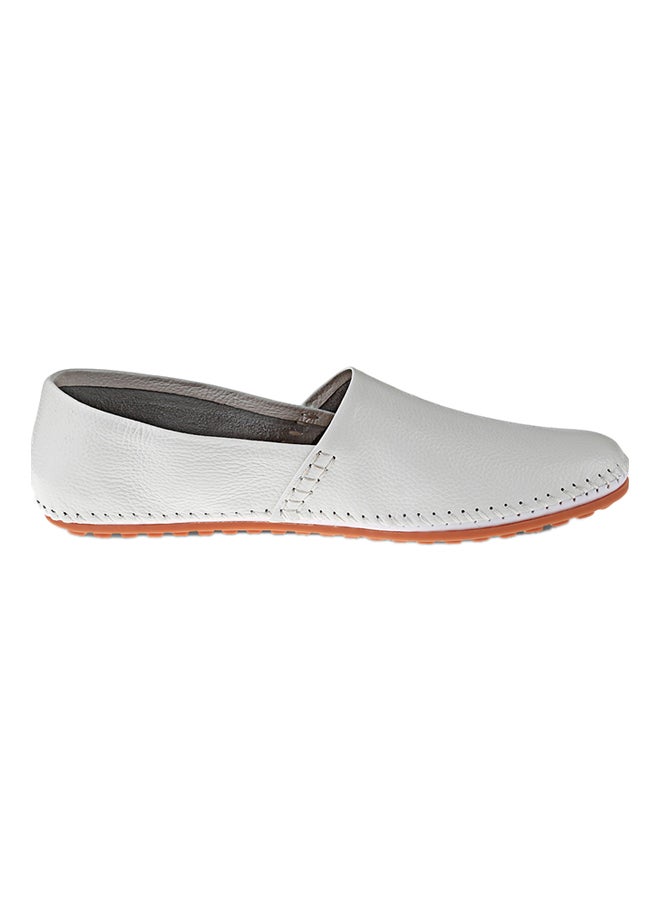 Handwork Leather Comfort Shoe White - Image 1