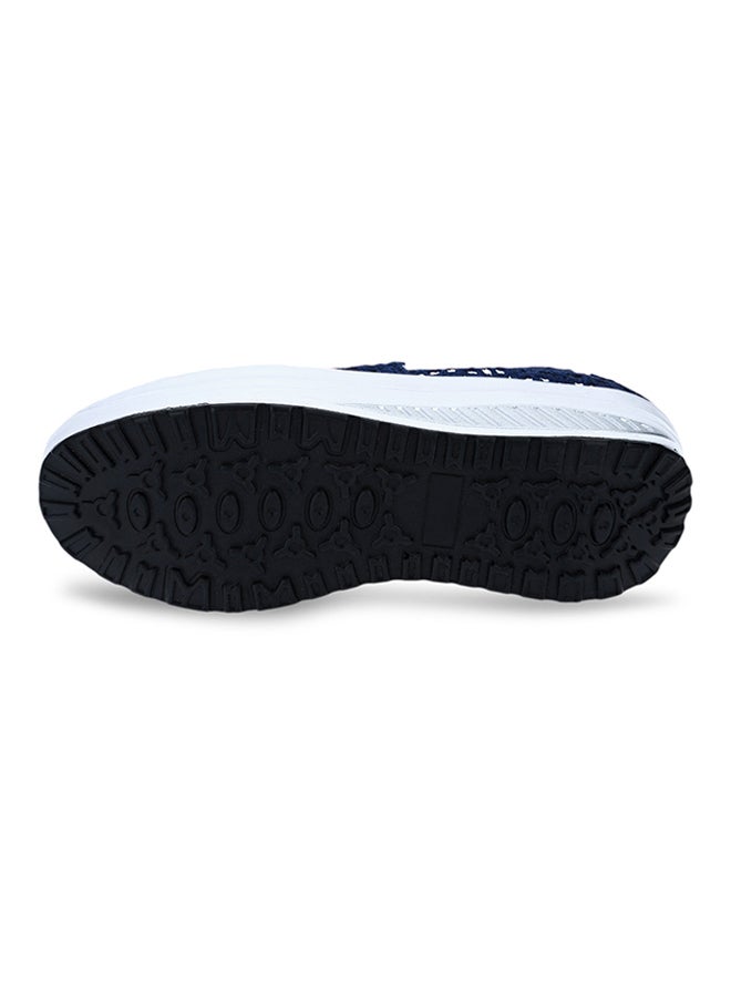 Generic Hollow Slip On Platform Comfort Shoe Deep Blue  - Image 4