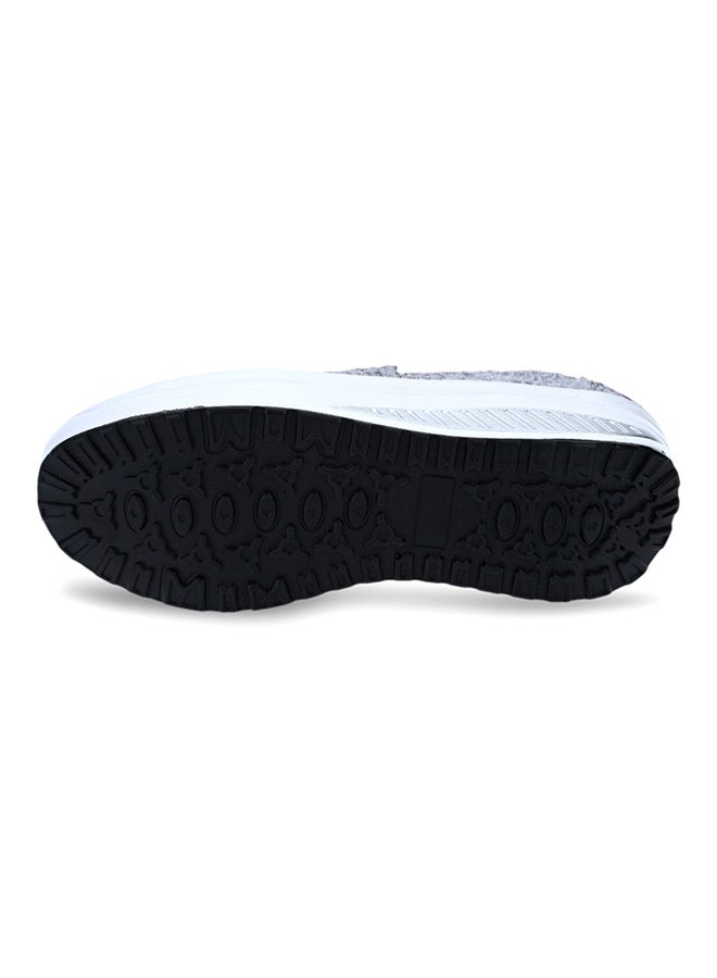 Generic Hollow Slip On Platform Comfort Shoe Deep Grey  - Image 5
