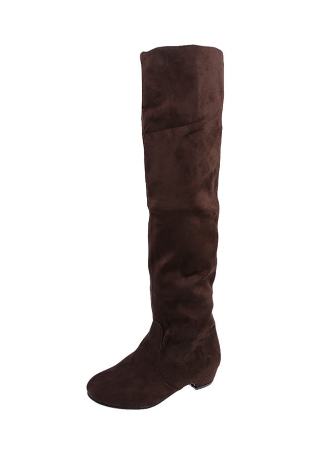 Generic - Vintage Knee High Boot Brown - Image 1