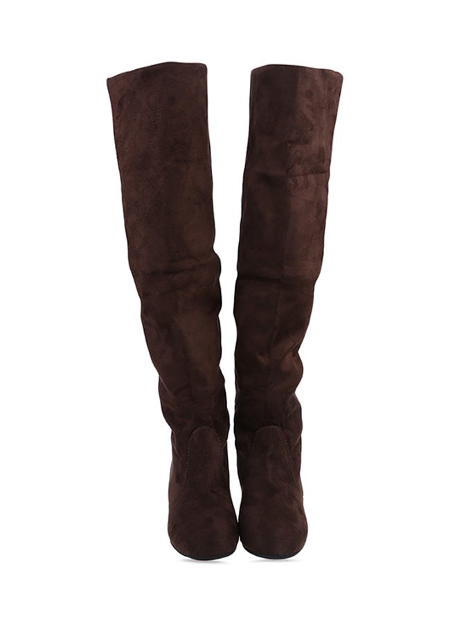 Generic - Vintage Knee High Boot Brown - Image 1