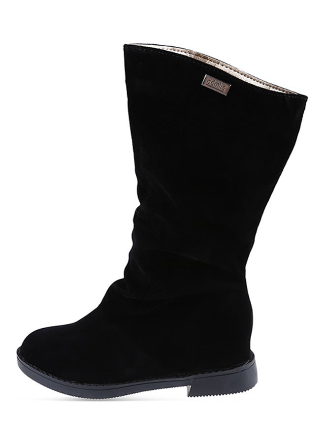 Generic - Flat High Leg Slouch Boot Black - Image 1