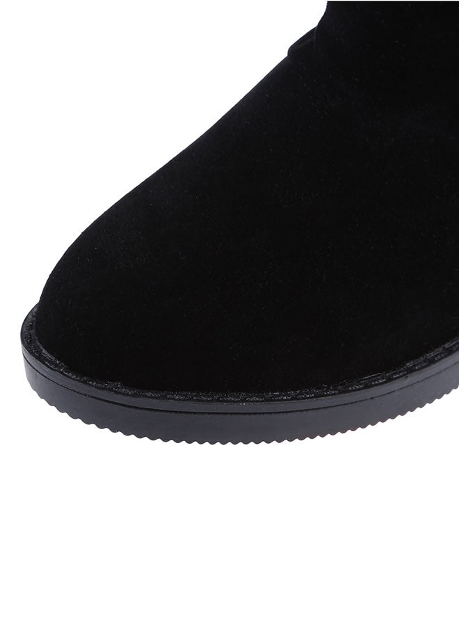 Generic - Flat High Leg Slouch Boot Black - Image 1
