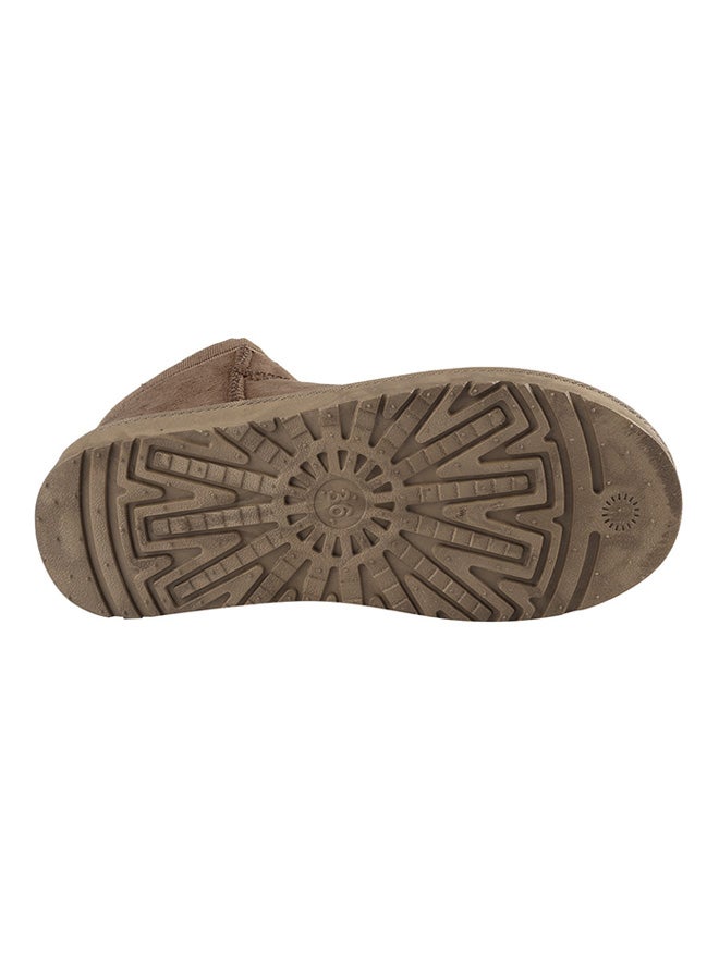Generic - Casual Warm Flat Snow Booties Brown - Image 1