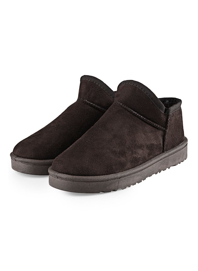 Generic - Casual Warm Flat Snow Booties Coffee - Image 1