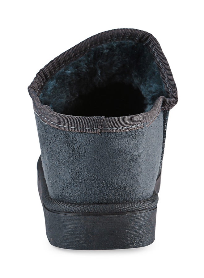 Casual Warm Flat Snow Booties Stone Blue  - Image 3