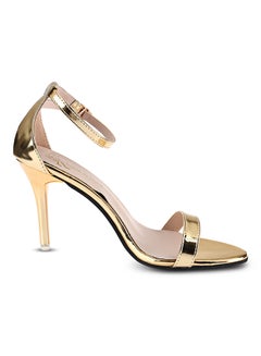 Generic Ankle Strap High Heel Sandal Gold  - Image 4