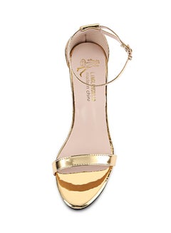 Generic Ankle Strap High Heel Sandal Gold  - Image 5