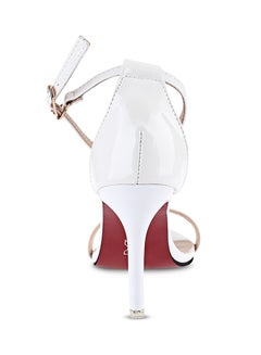 Generic Ankle Strap High Heel Sandal White  - Image 2