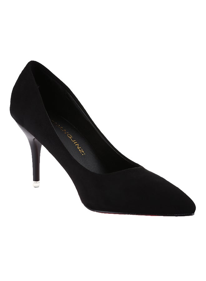 Thin Heel Pump Shoe Black - Image 1