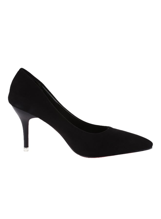 Thin Heel Pump Shoe Black - Image 4