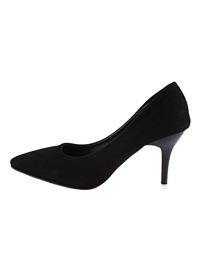 Thin Heel Pump Shoe Black - Image 5