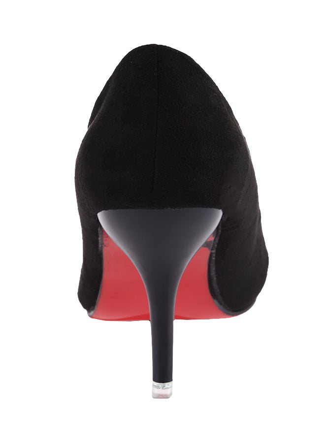 Thin Heel Pump Shoe Black - Image 2