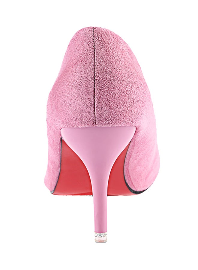 Thin Heel Pump Shoe Pink - Image 2