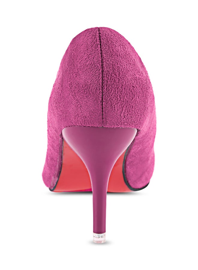 Thin Heel Pump Shoe Rose Pink - Image 2