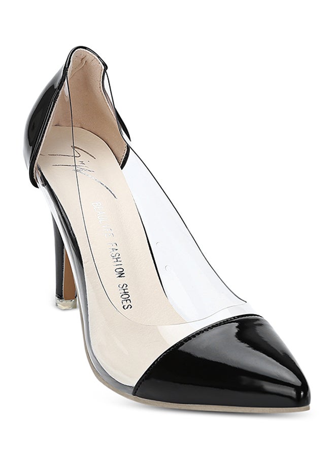 Pointed Toe High Heel Pump Shoe Black - Image 2