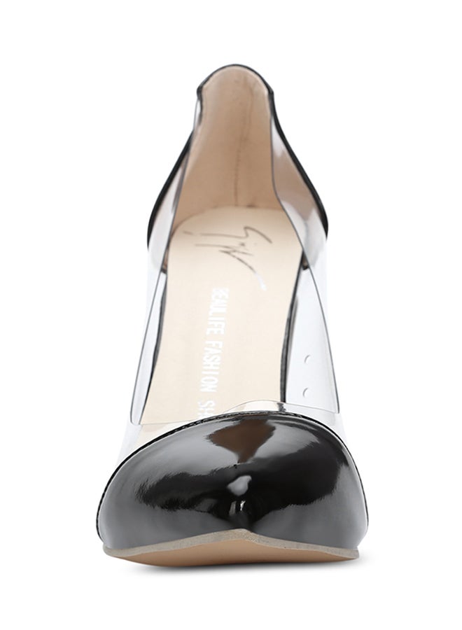 Pointed Toe High Heel Pump Shoe Black - Image 5