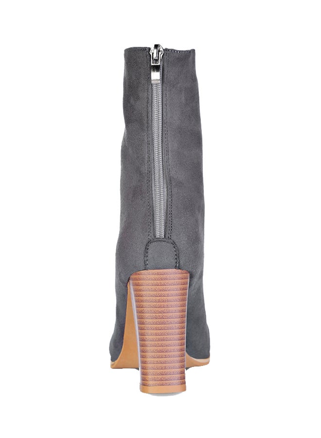 Chunky Mid-Calf Boot Grey  - Image 3
