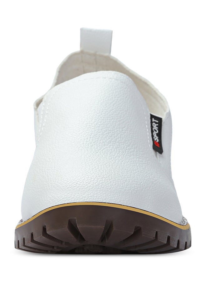 Generic Casual Slip-On Loafer Shoe White  - Image 2