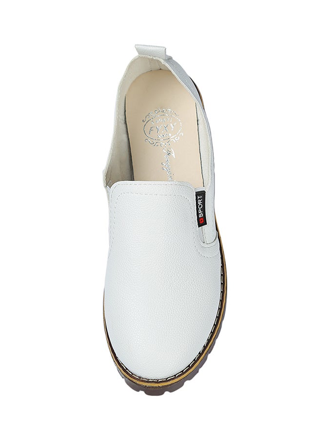 Generic Casual Slip-On Loafer Shoe White  - Image 5