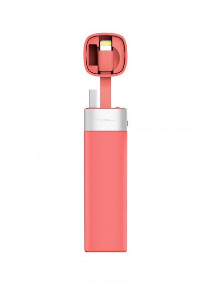 ماي باو - سمارت باور تيوب مع موصل لايتينج وتطبيق جوس سينك في 4 3000.0 mAh وردي - Image 1
