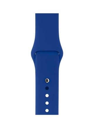 Replacement Silicone Band For Apple Watch 38mm Blue - v1519283984/N13220145A_1