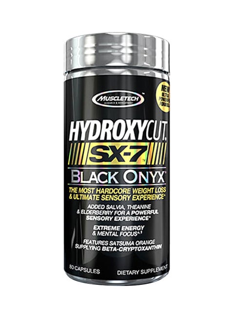80 Capsules Hydroxycut SX7 Black Onyx
