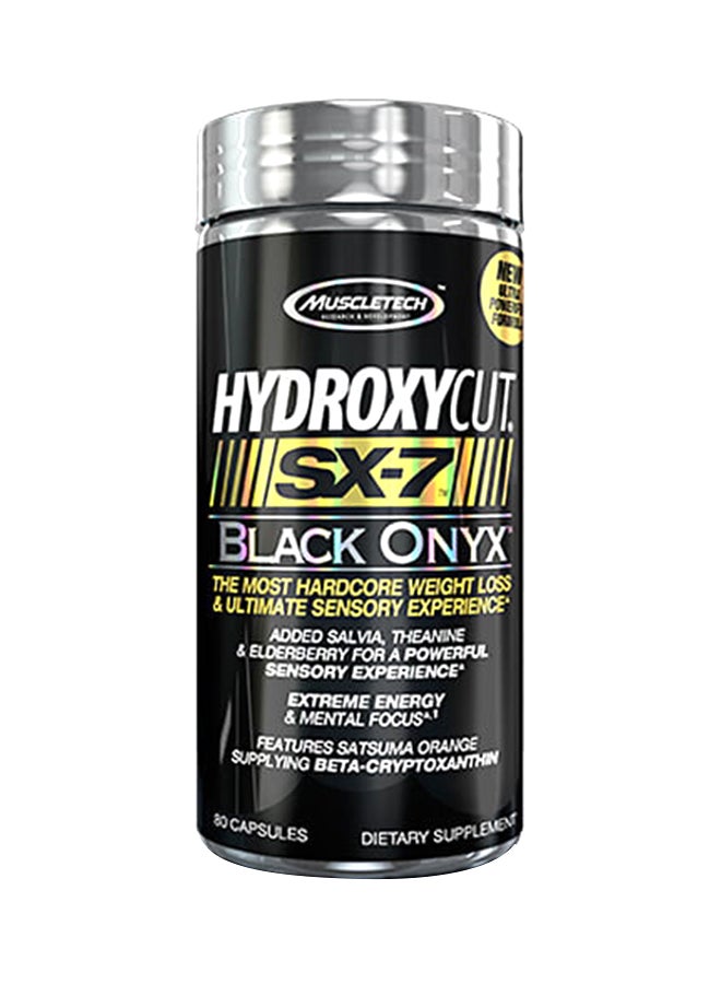 MuscleTech - 80 Capsules Hydroxycut SX7 Black Onyx - Image 1