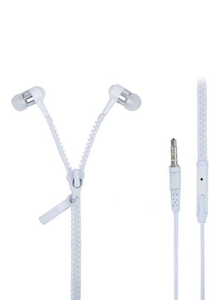 In-Ear Zippered Headsets With Microphone For Apple iPhone 4/5/6/6 Plus White - v1519313274/N12919496A_1