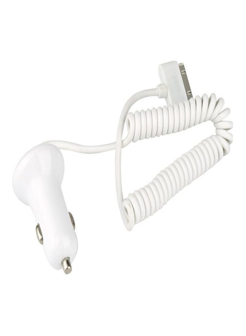 Car Charger For Apple iPod White