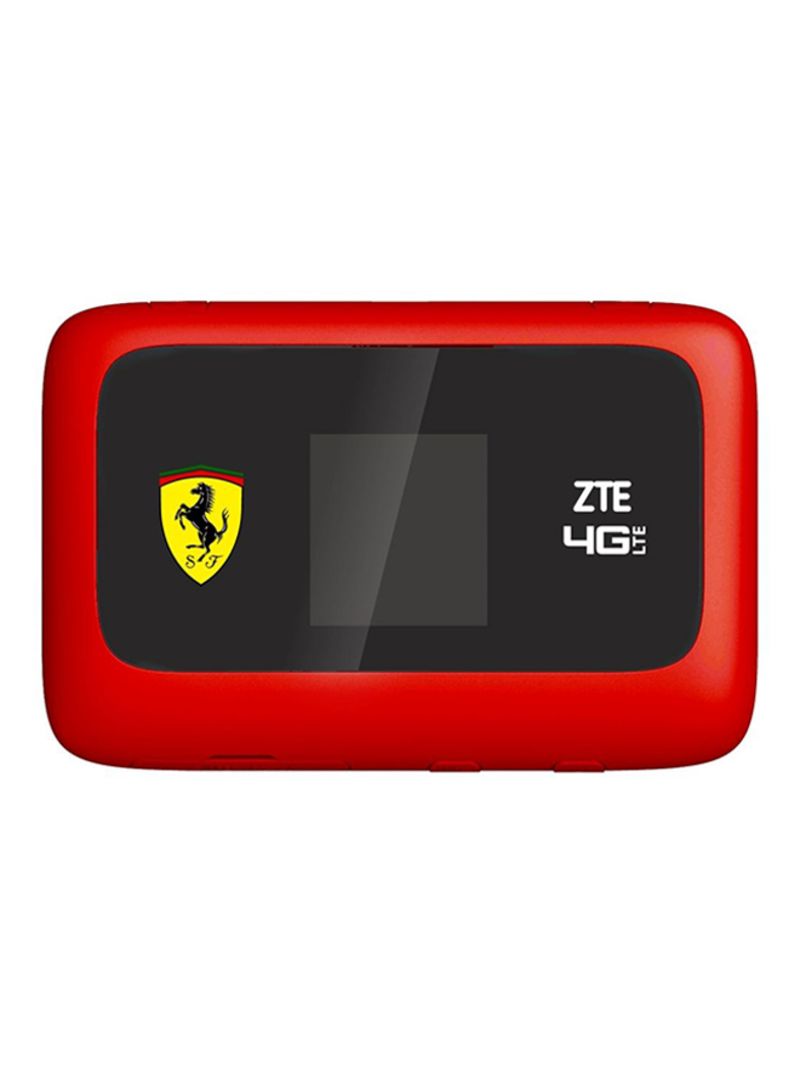 ZTE - 2800.0 mAh Ferrari 4G LTE Wireless Router Black - Image 1