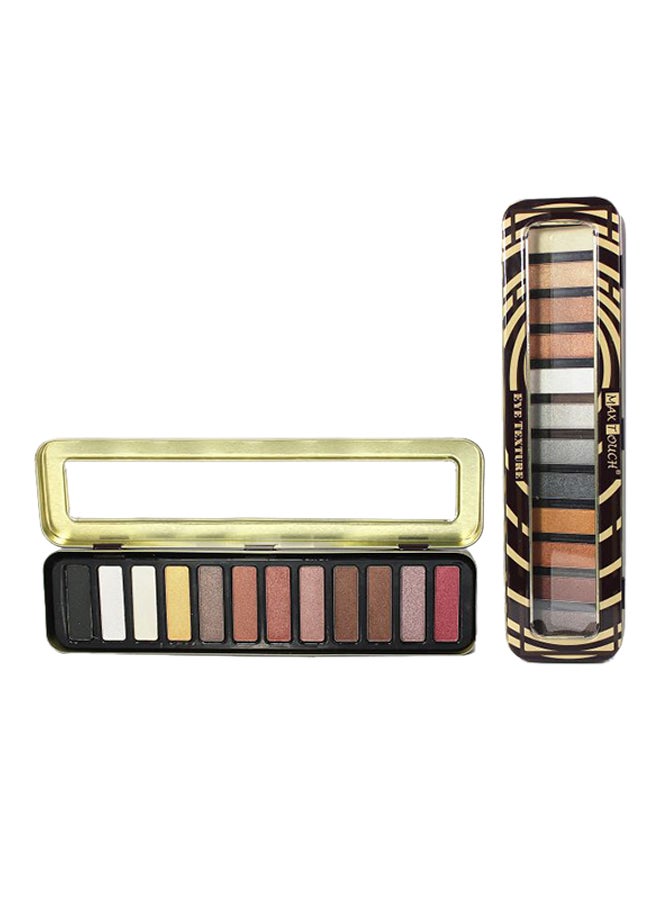 Max Touch - Eye Texture 12 Colour Eye Shadow Palette Combination No. 1 - Image 1